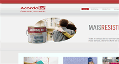 Desktop Screenshot of acordolar.com.br